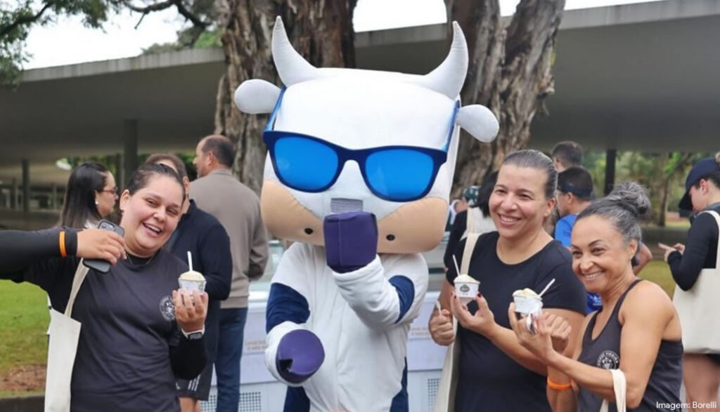 +Mu e Borelli promovem ativação no Ibirapuera para impulsionar gelatos proteicos