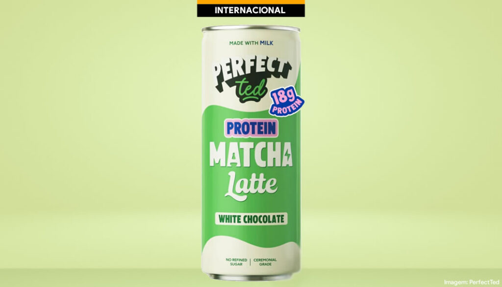 UK: PerfectTed amplia linha de matcha com latte proteico sabor chocolate branco