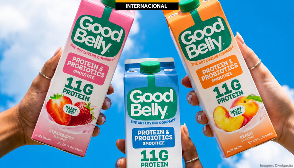 EUA: GoodBelly lança smoothies com proteína vegetal e probióticos